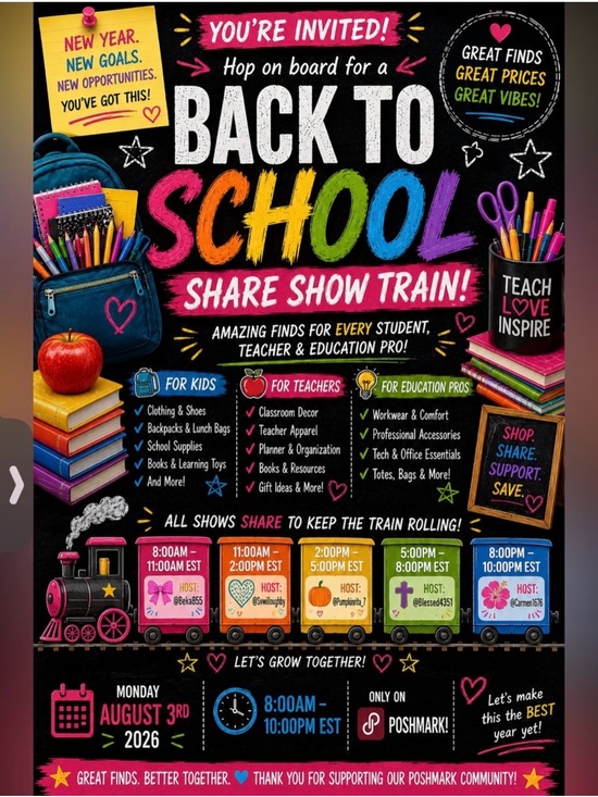 Other - 8/3/26 BACK TO SCHOOL SHARE SHOW TRAIN 11am EST